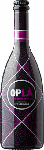 Oplá winecoctail strawberry and lime