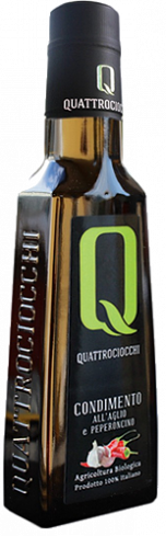 Extra panenský olivový olej s česnekem a chilli<br>BIO - 0,25 l