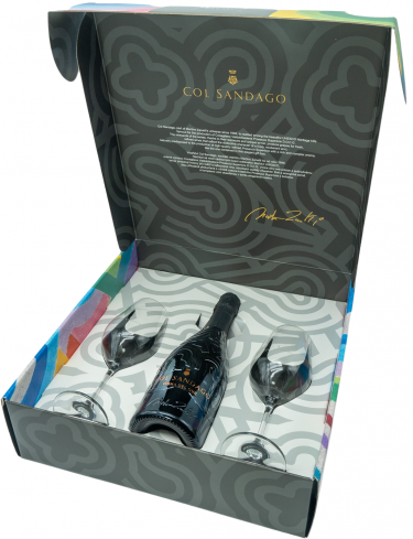 Dárkový set Col Sandago Prosecco Valdobbiadene VIGNA DEL CUC Superiore<br>Brut <br>DOCG